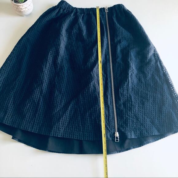 NEW Steven Alan 'Dahlia' Women's X-Small Zipper Full Circle Skirt Navy Blue - Picture 5 of 13